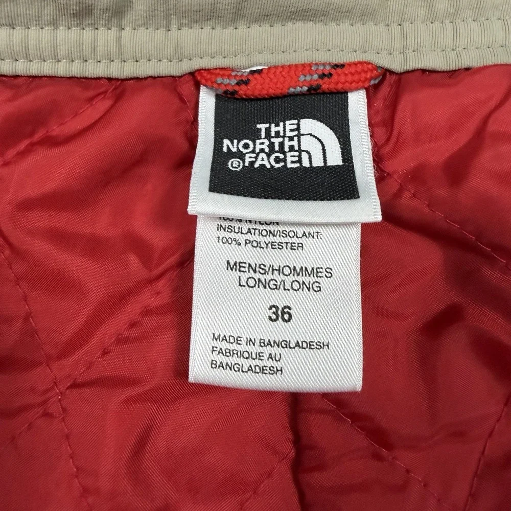 The North Face Pants Men 36X34 Beige Quilted Outdoor Hunt Winter Nature Warm